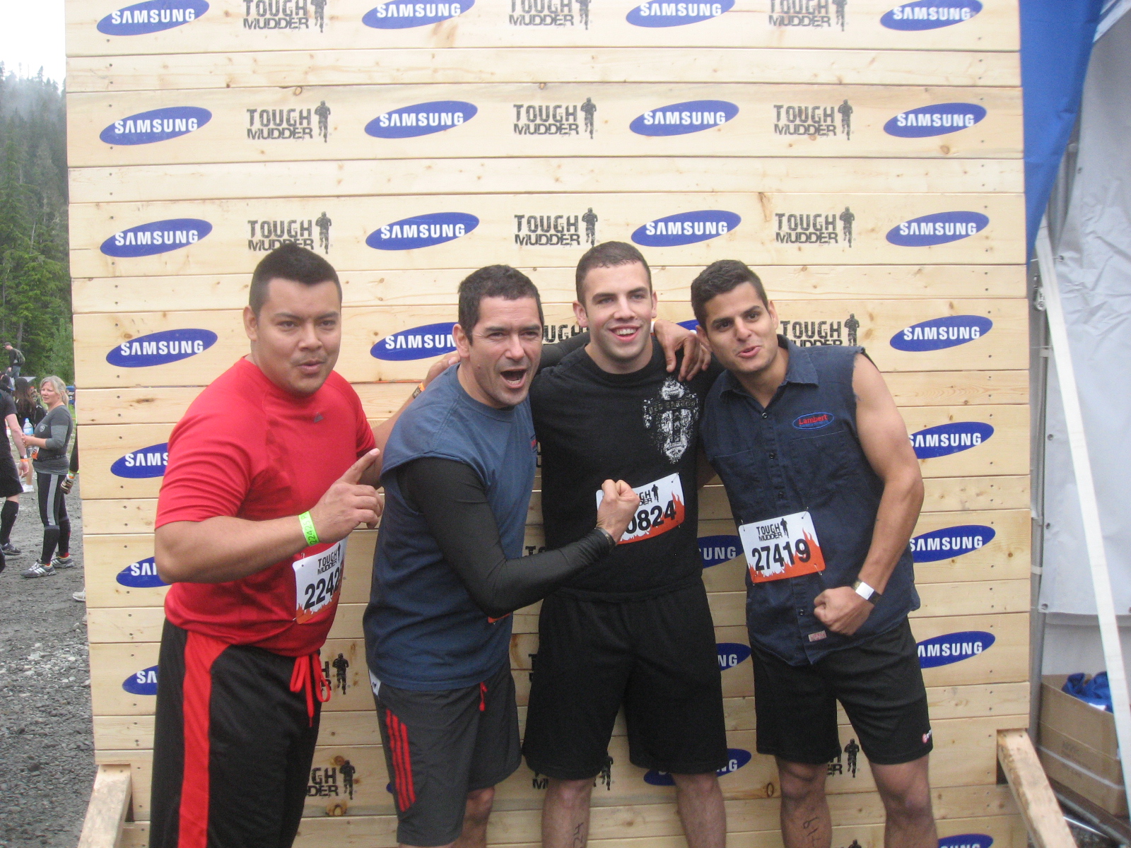 Tough Mudder Competition Pic - Getting Pumped Up!
